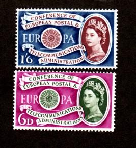 Great Britain # 377-378 Mint Europa!