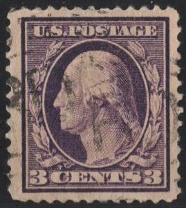 SC#376 3¢ Washington (1911) Used