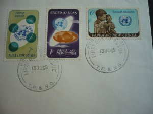 Postal History - Papua New Guinea - Scott# 206-208 - First Day Cover