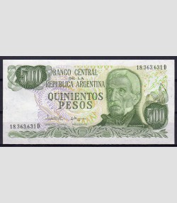 Argentina Banknote 500 Pesos General San Martin uncirculated