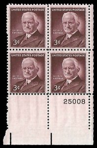 PCBstamps   US #1062 PB 12c(4x3c)George Eastman, (25008), MNH, (PB-4)