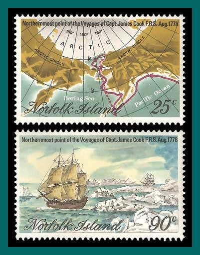 Norfolk Island 1978 Northern Voyages, MNH  235-356,SG213-SG214