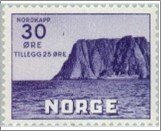 Norway Mint NK 313 The North Cape III 30 Øre Dark violet blue