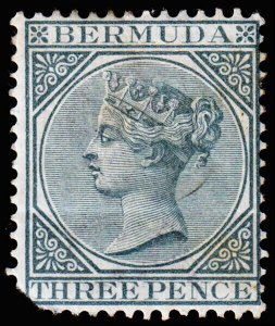 Bermuda Scott 23 (1886) Mint H OG G-F, CV $27.50 C