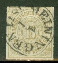 North German Confederation 11 used CV $65