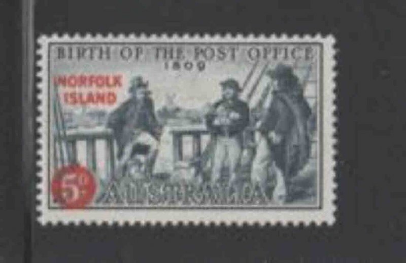 NORFOLK ISLAND #25 1959 AUSTRALIA #332 SURCHARGED MINT VF NH O.G aa