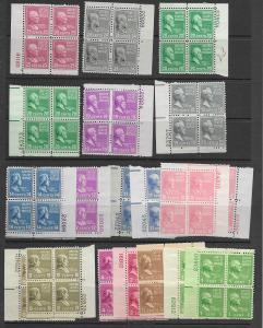 US 803,829 and more MLH PB's, see desc. Face $8.56