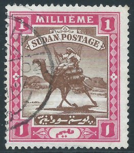 Sudan, Sc #9, 1m Used