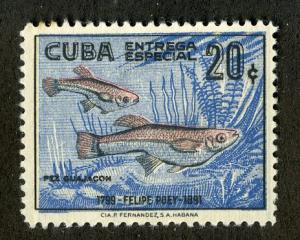 CUBA E27 MH SCV $19.00 BIN $7.00 FISH / ART