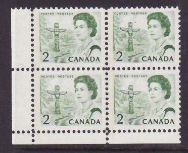 Canada-Sc#455piv- id9-unused 2c NH Centennial LL corner block-GT2-PVA-LF-1972-