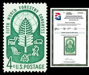 Scott 1156 1960 4c Forestry Issue Mint Graded Superb 98 NH with PSE CERT!