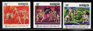 Malaysia Scott 92-94 MH* stamp set