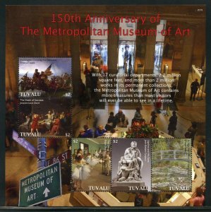 TUVALU 2020 150th ANN OF THE METROPOLITAN MUSEUM OF ART SHEET MINT NH