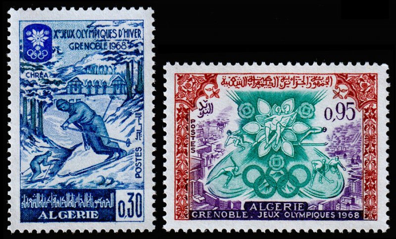 Algeria Scott 380-381 (1967) Mint NH VF C