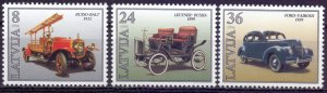 Latvia. 1996. 435-37. Cars. MNH.