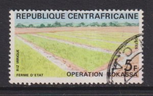 Central African Republic   #163  used 1972  irrigated rice fields 5fr