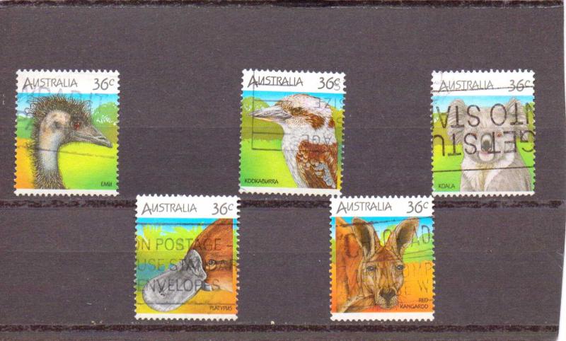  Australia  Scott#  992a-e  Used