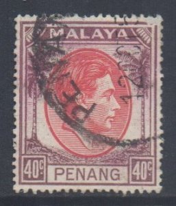 Malaya Penang Scott 18 - SG18, 1949 George VI 40c used