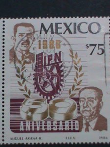 MEXICO STAMP-1986 SC#1431-3 -50  ANNIV: NATIONAL POLYTECHNIC INSTITUTE USE SET