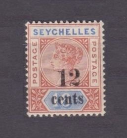 1893 Seychelles 10II Queen Victoria - Overprint - #6