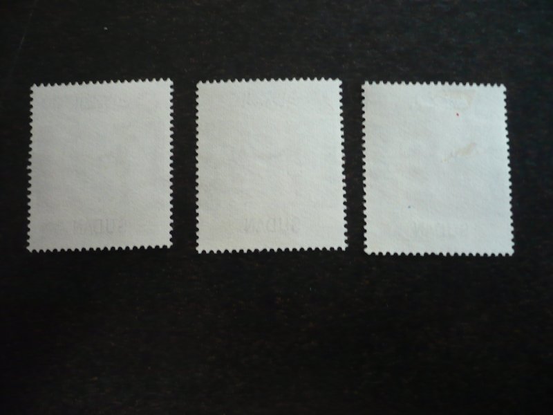 Stamps - Sudan - Scott# 124-126 - Used Set of 3 Stamps