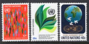 UN New York 368-370 MNH VF