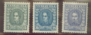 Venezuela #255A/255B/255C Mint (NH) Single (Complete Set)