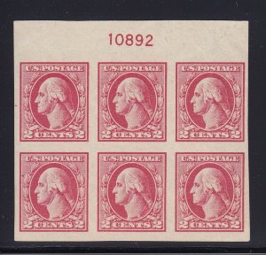 532 VF-XF OG never hinged plateblock nice top cv $ 650 ! see pic !