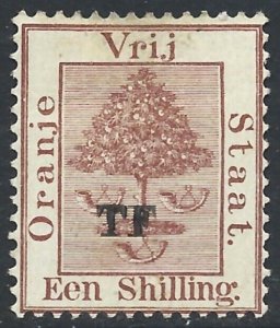 Orange Free State 1898-99 TELEGRAPH 1/ Light Red-Brown VG-HR Hiscopks #39-