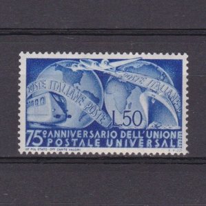 ITALY 1949, Sc# 514, CV $26, Universal Postal Union, UPU, MH