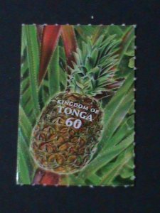 ​TONGA-2001-SC#1054C -BEAUTIFUL LOVELY  PINEAPPLE-DIE CUT-MNH VF-HARD TO FIND