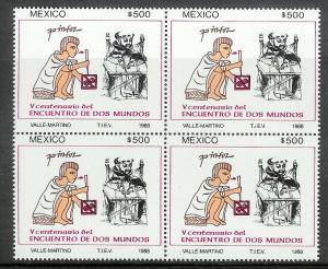 MEXICO Sc#1566 Mint Never Hinged Block of 4