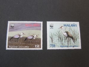 Malawi 1987 Sc 495,497 Bird MNG