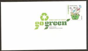 US 4524i Go Green Recycle More DCP FDC 2011