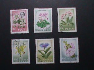 ​HUNGARY-COLORFUL BEAUTIFUL LOVELY FLOWERS USED STAMPS VF WE SHIP TO WORL WIDE