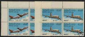 Laos C120-1 TL Blocks MNH Aircraft, Aviation