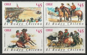 Chile 1990 Sc 926 block MNH**