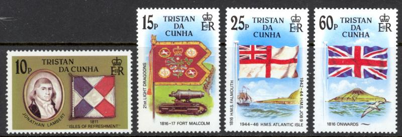 Tristan Da Cunha Sc# 377-380 MNH 1985 Flags