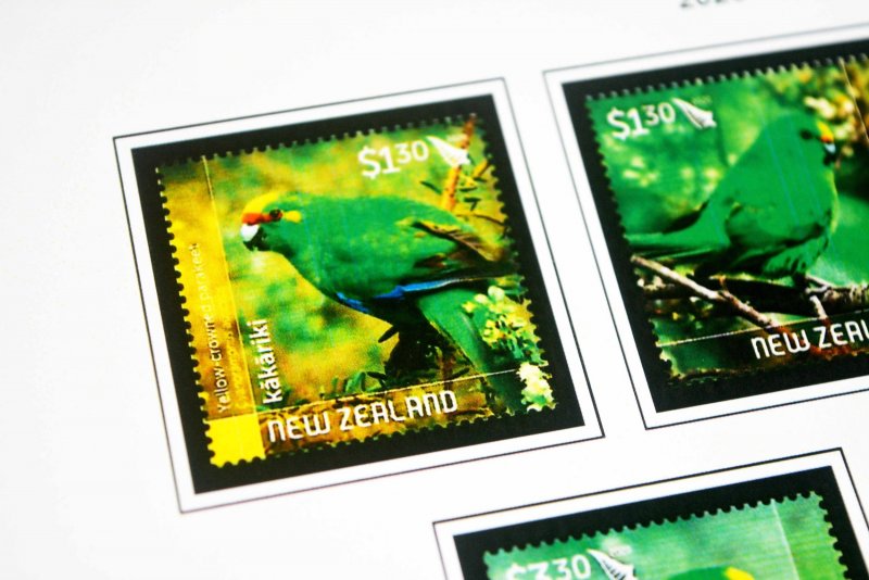 COLOR PRINTED NEW ZEALAND 2016-2020 STAMP ALBUM PAGES (103 illustrated pages)