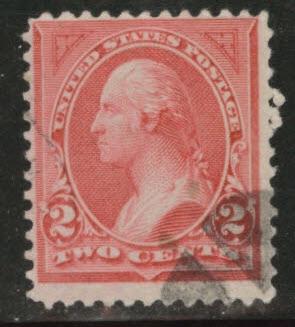 USA  Scott 250 used 1894 p12 no wmk Carm Type 1 CV $3