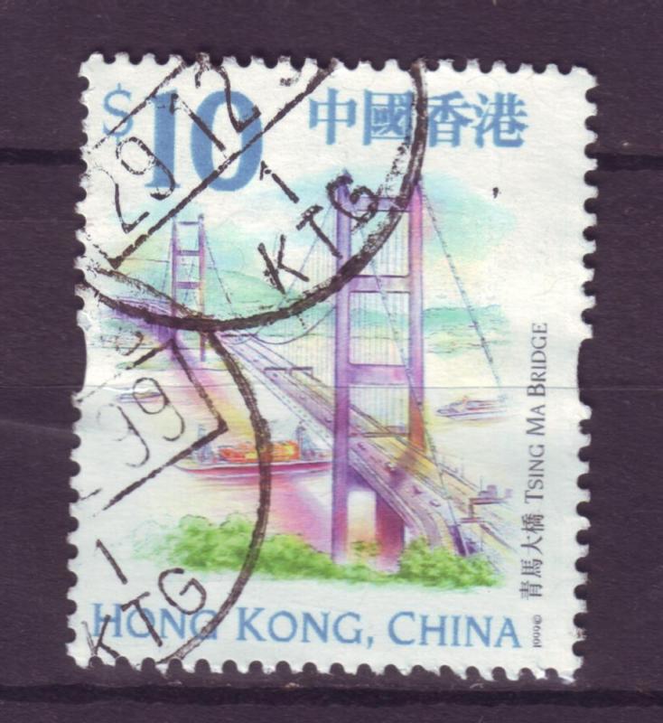 J4630 JLstamps @20% 1999 hong kong $10 fv used #872 $2.50v