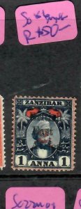 BRITISH EAST AFRICA (P1405B)  OVPT ON ZANZIBAR  2 1/2A/1A  SG 86   MNG 