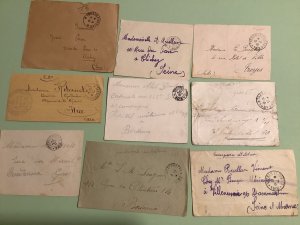 France WW1 military postal service 9 items Ref A968