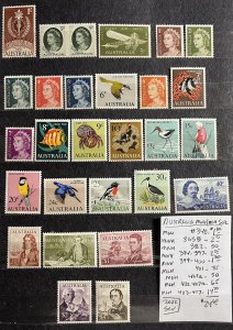 Australia MNH/MLH Selection #340//417- SCV=$24.60