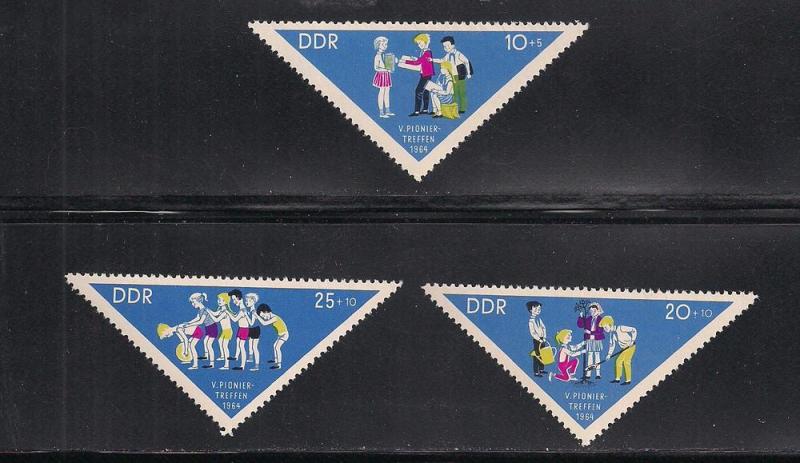 GERMANY - DDR SC# B121-3 F-VF MNH 1964