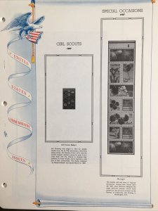 1987 Brand new White Ace pages for US Plate blocks Simplified Supplement  PB-39s