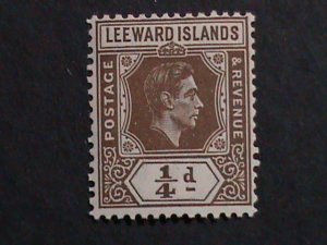 ​LEEWARD ISLANDS-1938 SC#103 KING GRORGE VI REVENUE- MINT -VF-85YEARS OLD