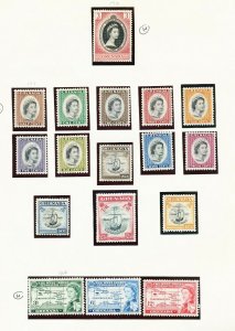 GHANA - Scott 170-186 - FVF mostly MNH - 1953-1956 ---c