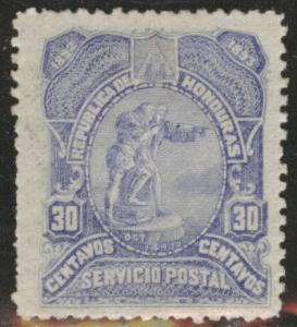 Honduras  Scott 71 MH* 1892 Colombus stamp 