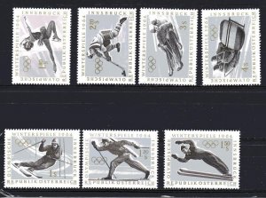 Austria 711-717 MNH